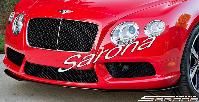 Custom Bentley GTC  Coupe & Convertible Front Add-on Lip (2012 - 2014) - $690.00 (Part #BT-008-FA)